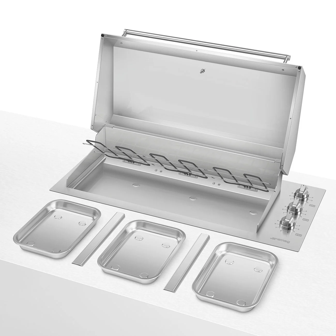 Smeg 120 cm built in electric barbecue (BBQE12X) - Image 5