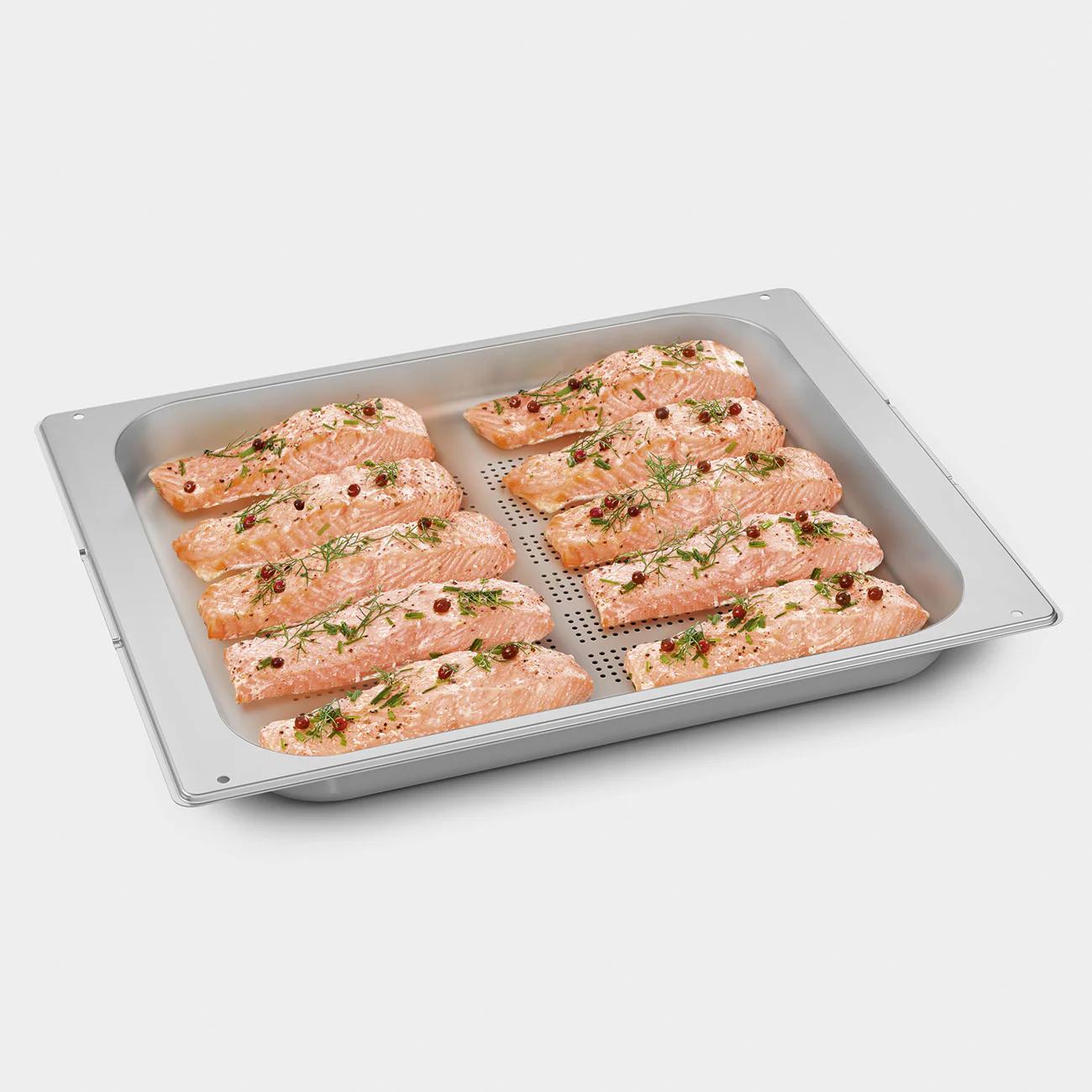Stainless steel perforated full-size tray for steam oven (BX640PL) - Image 4