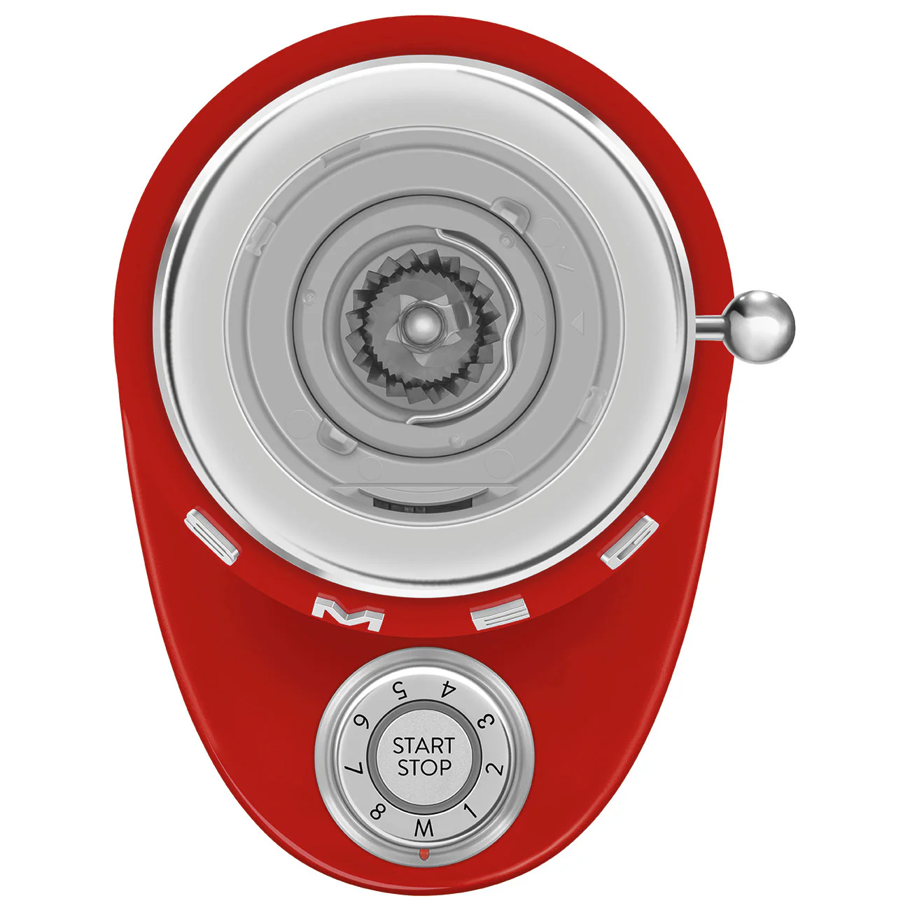50's Style Coffee Grinder - Red (CGF03RDAU) - Image 9