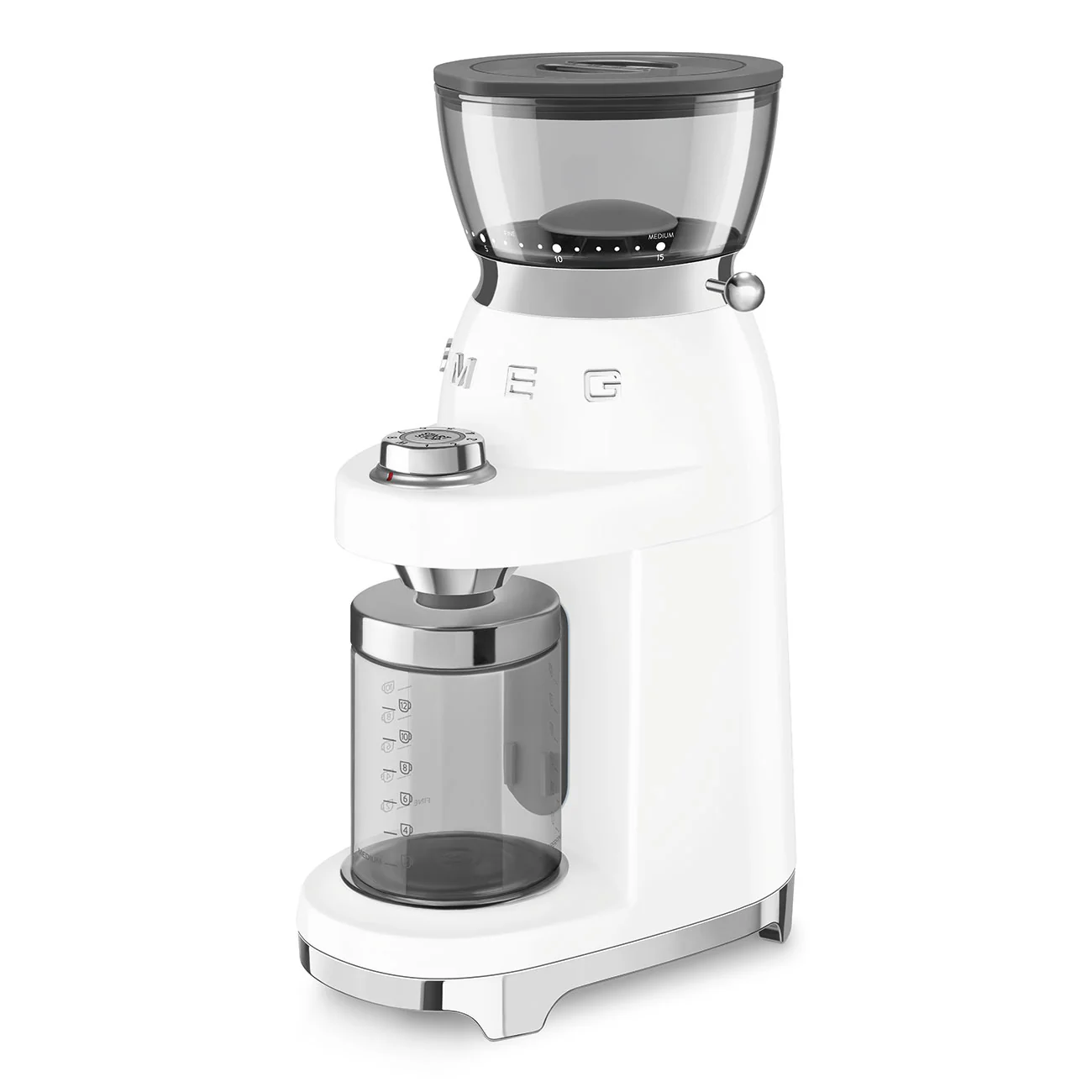 50's Style Coffee Grinder - White (CGF03WHAU) - Image 4