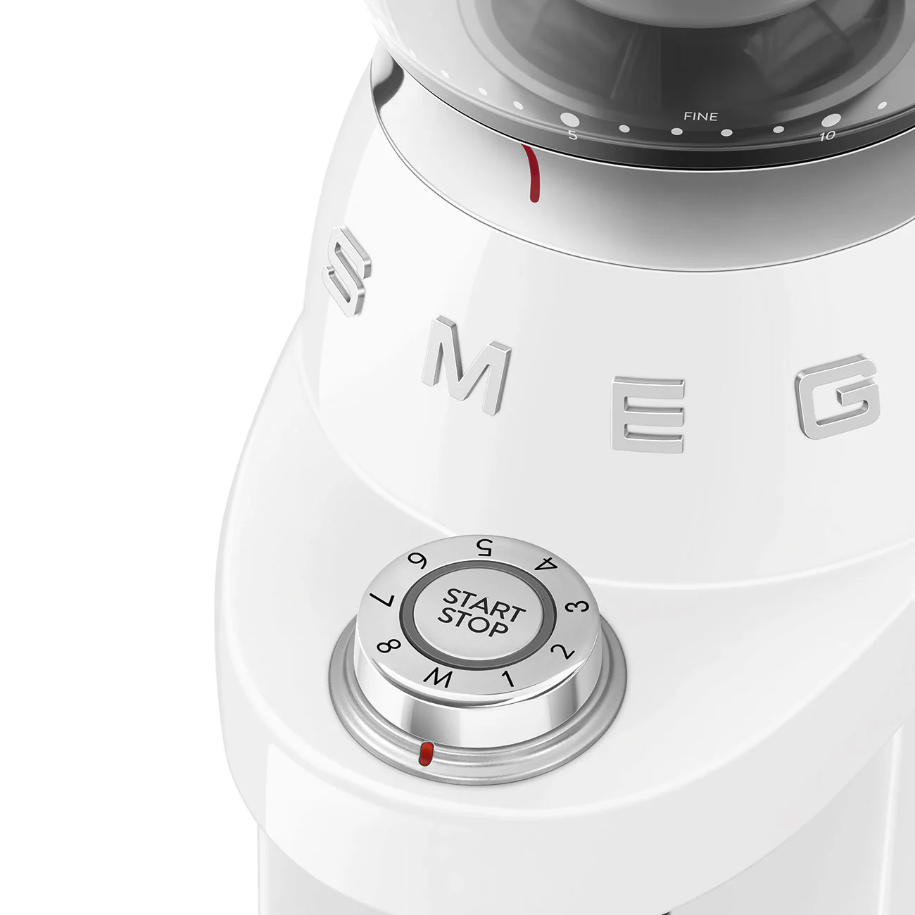 50's Style Coffee Grinder - White (CGF03WHAU) - Image 6