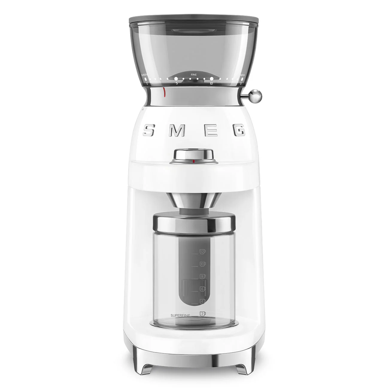 50's Style Coffee Grinder - White (CGF03WHAU) - Image 7