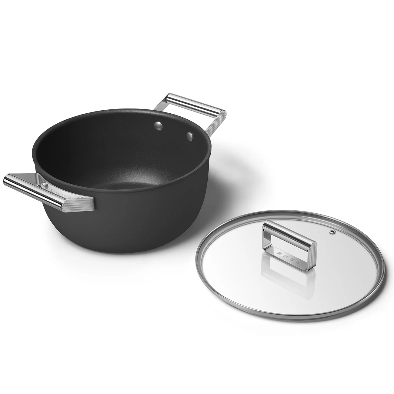24cm Casserole Pot with Lid - Black (CKFC2411BLM) - Image 2