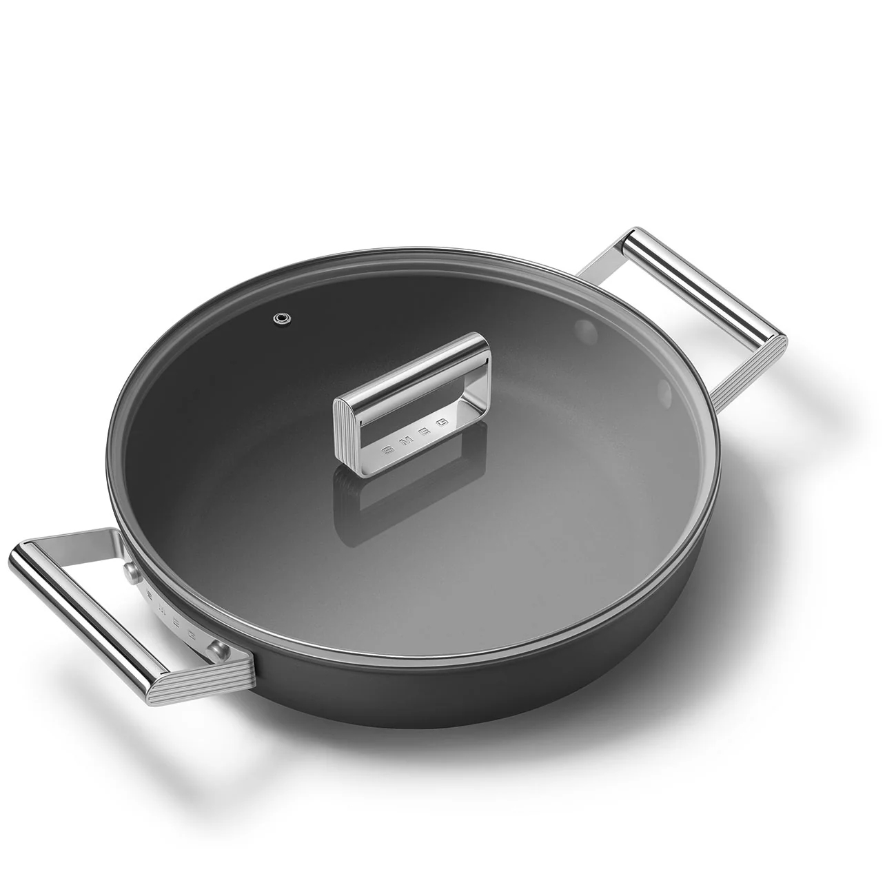 28cm Deep Pan with Lid - Black (CKFD2811BLM) - Image 3