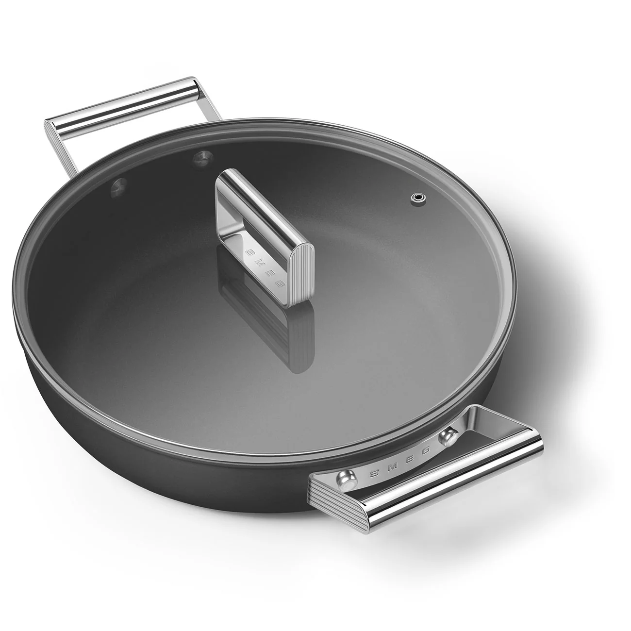 28cm Deep Pan with Lid - Black (CKFD2811BLM) - Image 9
