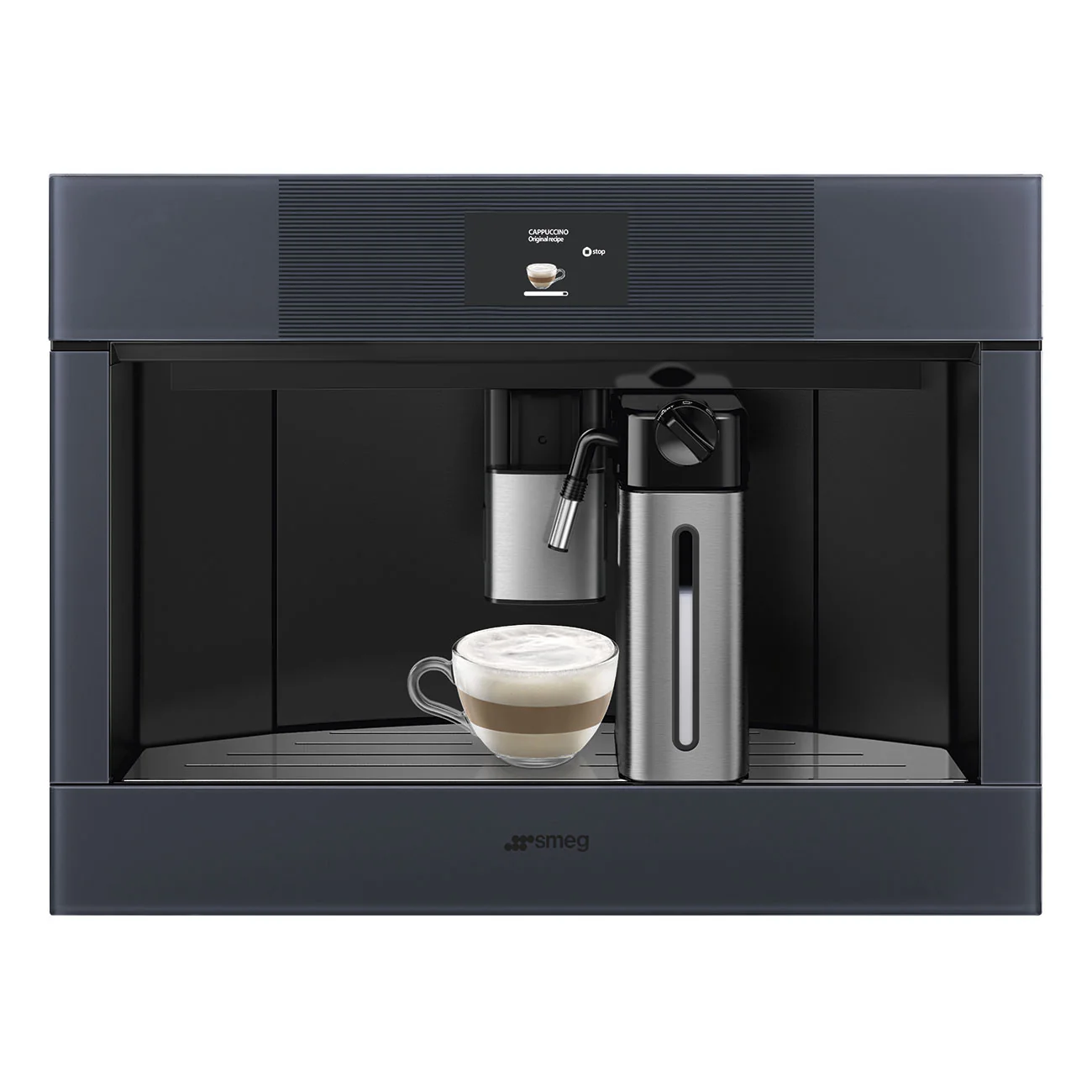 45cm Linea Built-in Coffee Machine - Neptune Grey (CMS4104G) - Image 4
