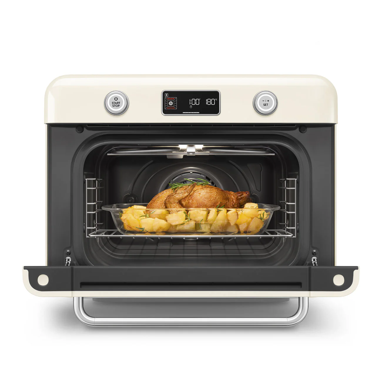 50's Style Benchtop Combi-Steam Oven - Cream (COF01CRAU) - Image 6