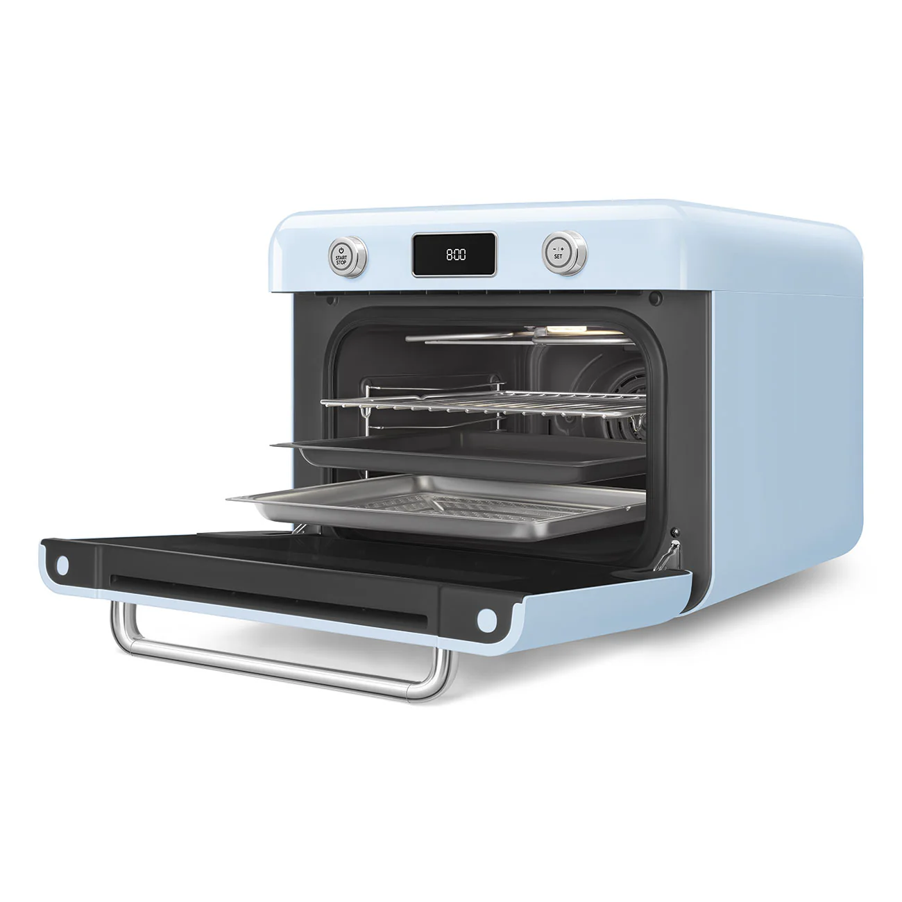50's Style Benchtop Combi-Steam Oven - Pastel Blue (COF01PBAU) - Image 3