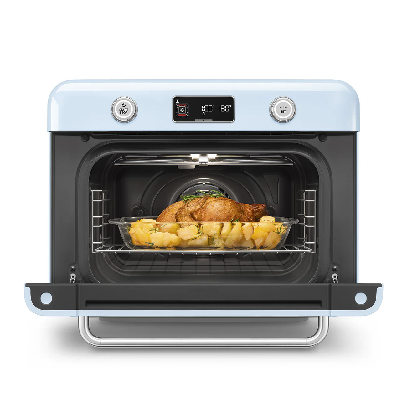 50's Style Benchtop Combi-Steam Oven - Pastel Blue (COF01PBAU) - Image 6