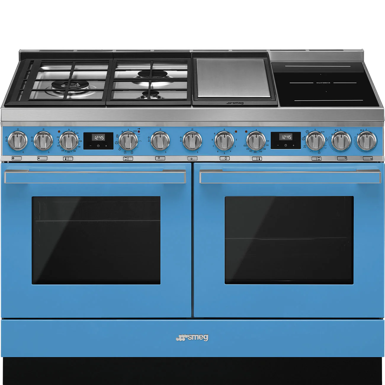 120cm Portofino Multifuel Pyrolytic Cooker - Turquoise (CPF120IGMPTA) - Image 3