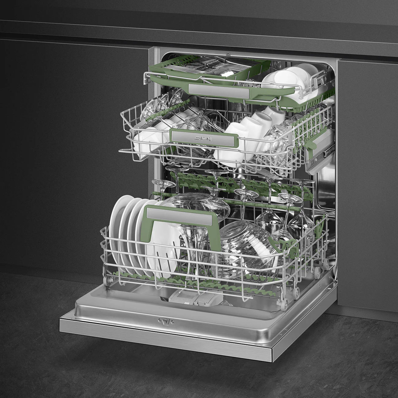 60cm Diamond Underbench Dishwasher - Stainless Steel (DAU6335DX4) - Image 4