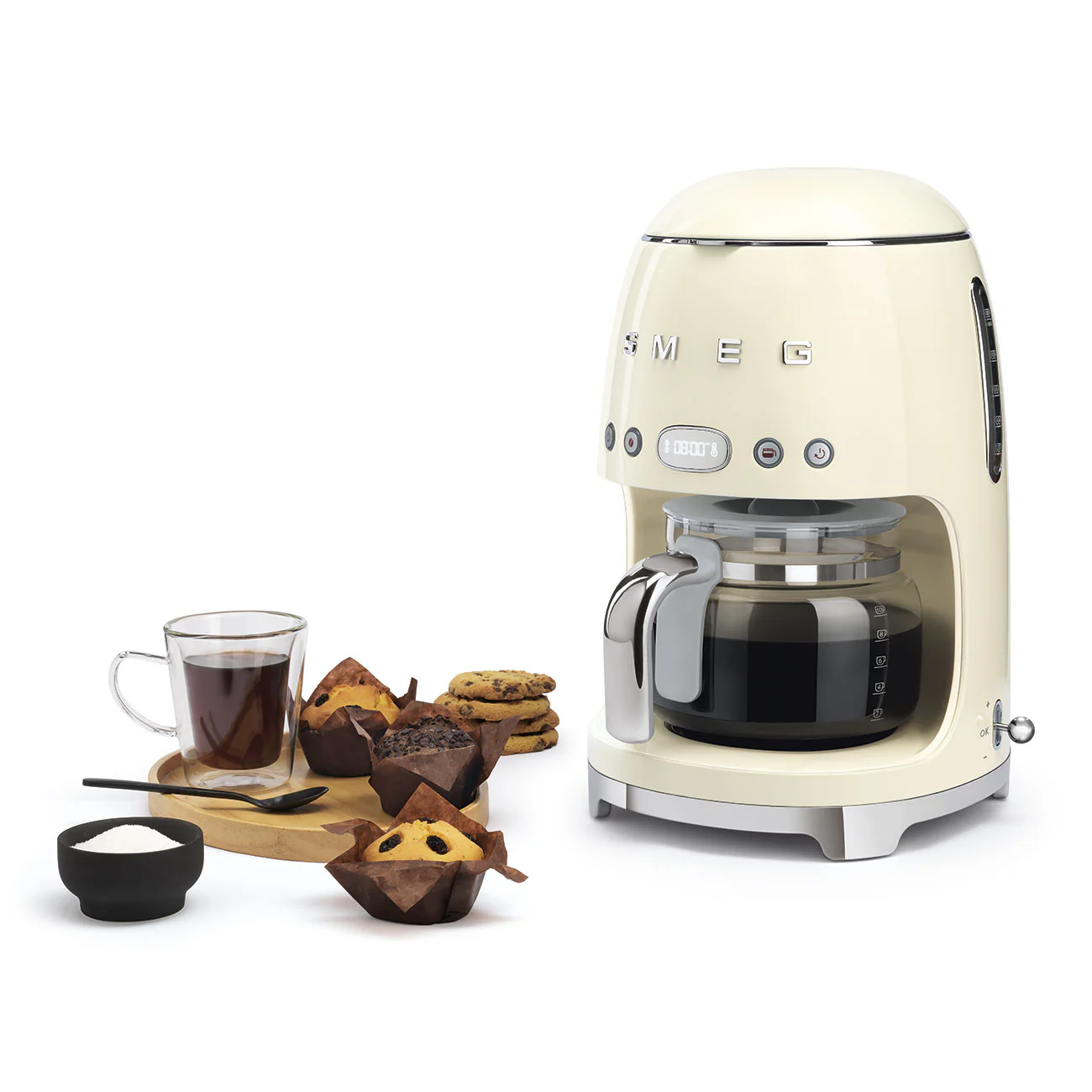 50's Style Drip Filter Coffee Machine - Cream (DCF02CRAU) - Image 10