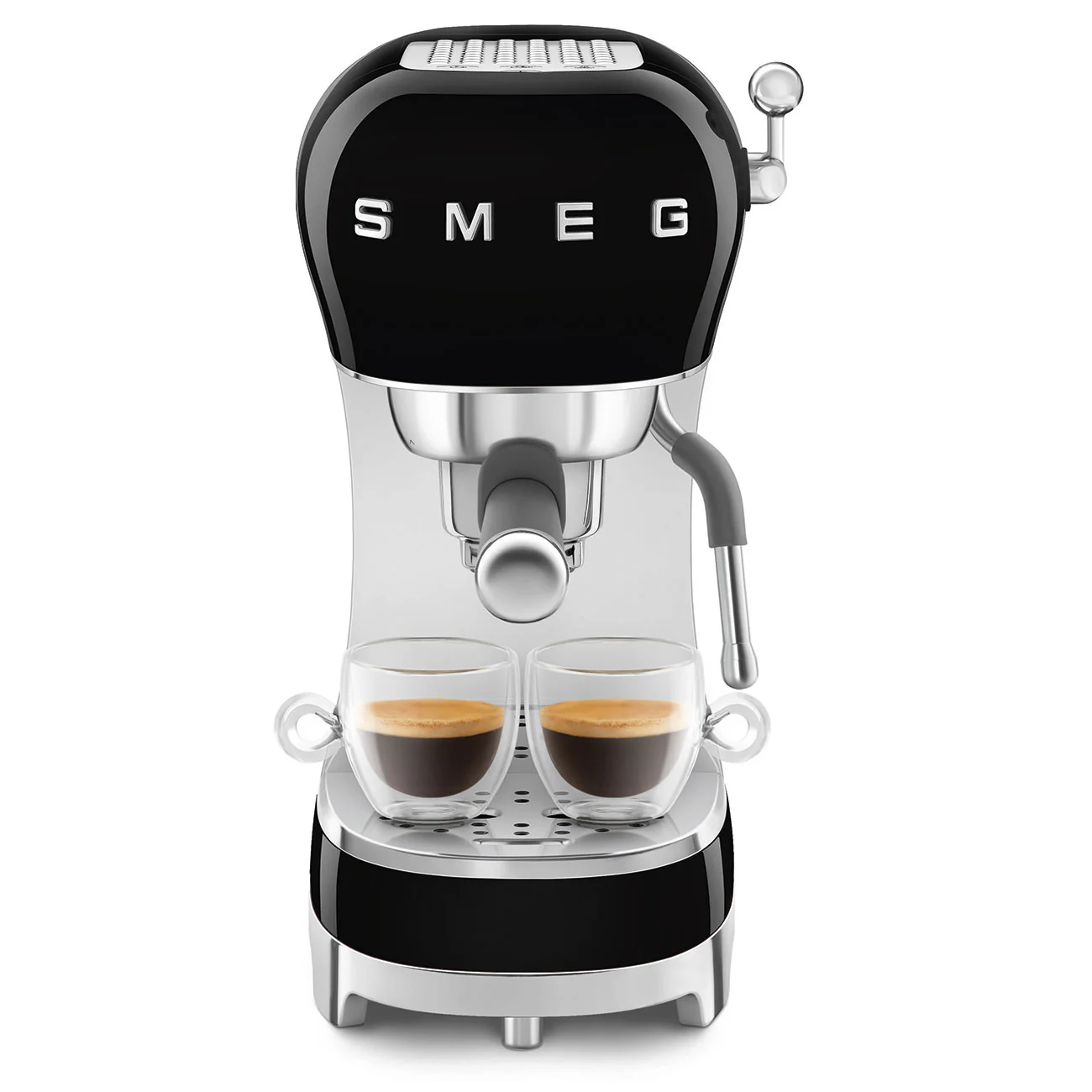 50's Style Espresso Coffee Machine - Black (ECF02BLAU) - Image 3