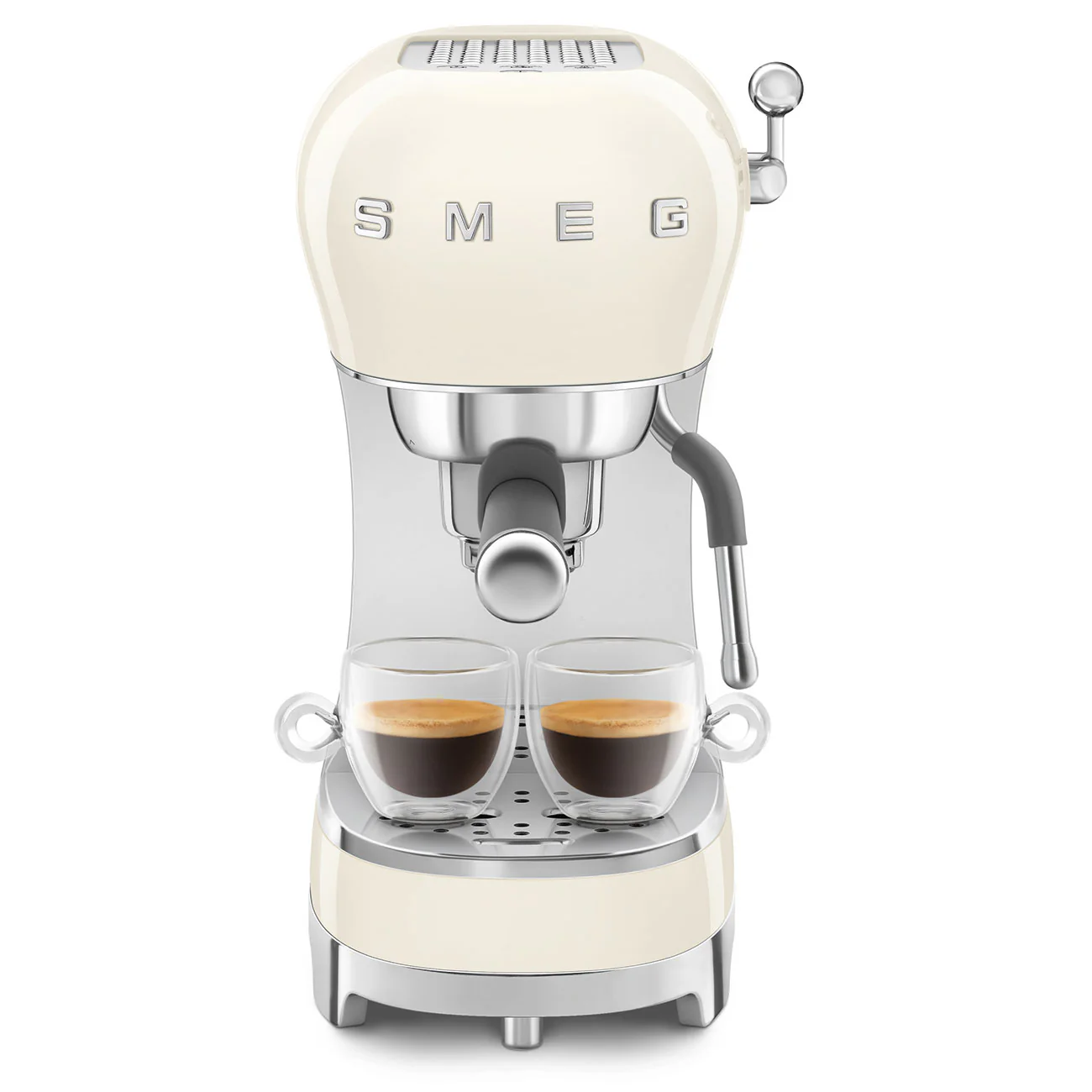 50's Style Espresso Coffee Machine - Cream (ECF02CRAU) - Image 3