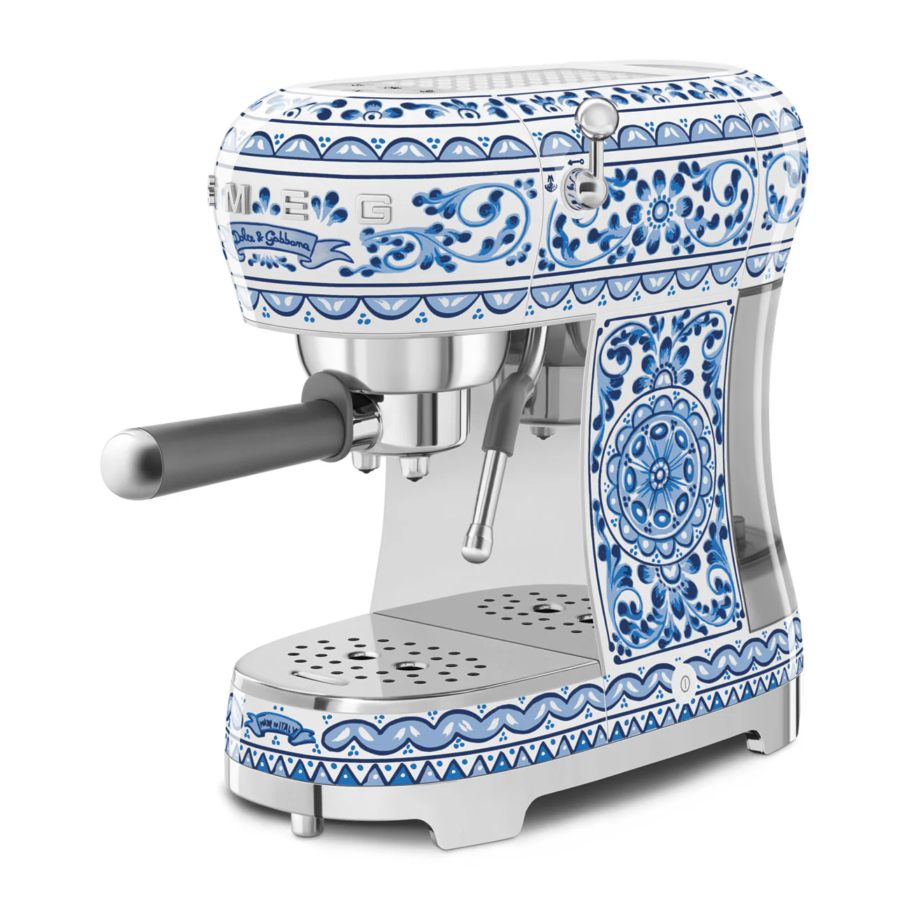 50's Style Dolce & Gabbana Espresso Coffee Machine - Blu Mediterraneo (ECF02DGBAU) - Image 5