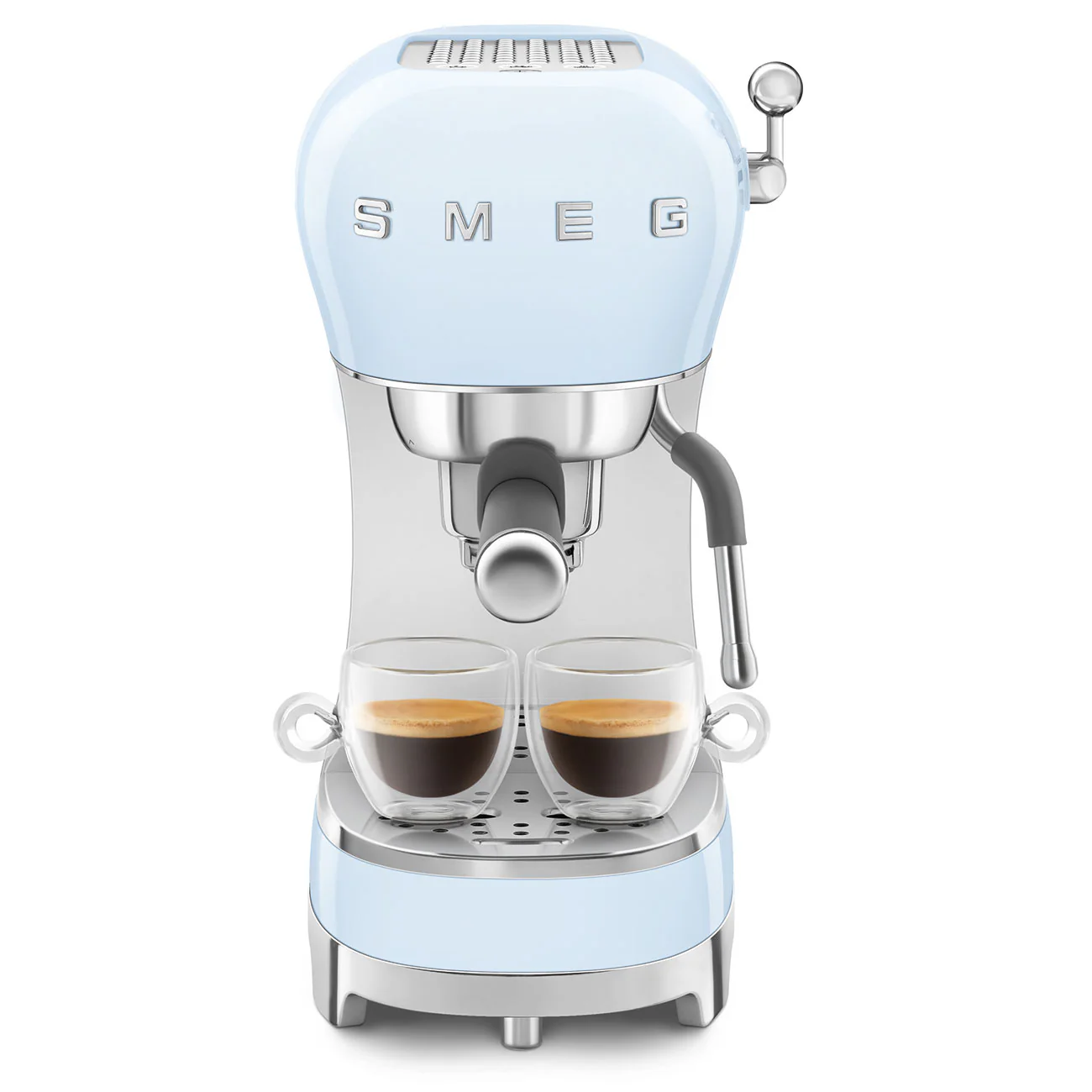 50's Style Espresso Coffee Machine - Pastel Blue (ECF02PBAU) - Image 3