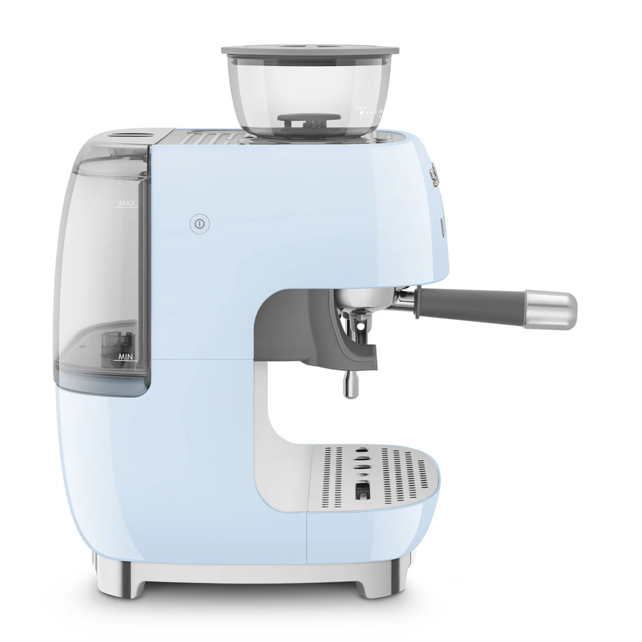 50's Style Espresso Coffee Machine with Grinder - Pastel Blue (EGF03PBAU) - Image 3