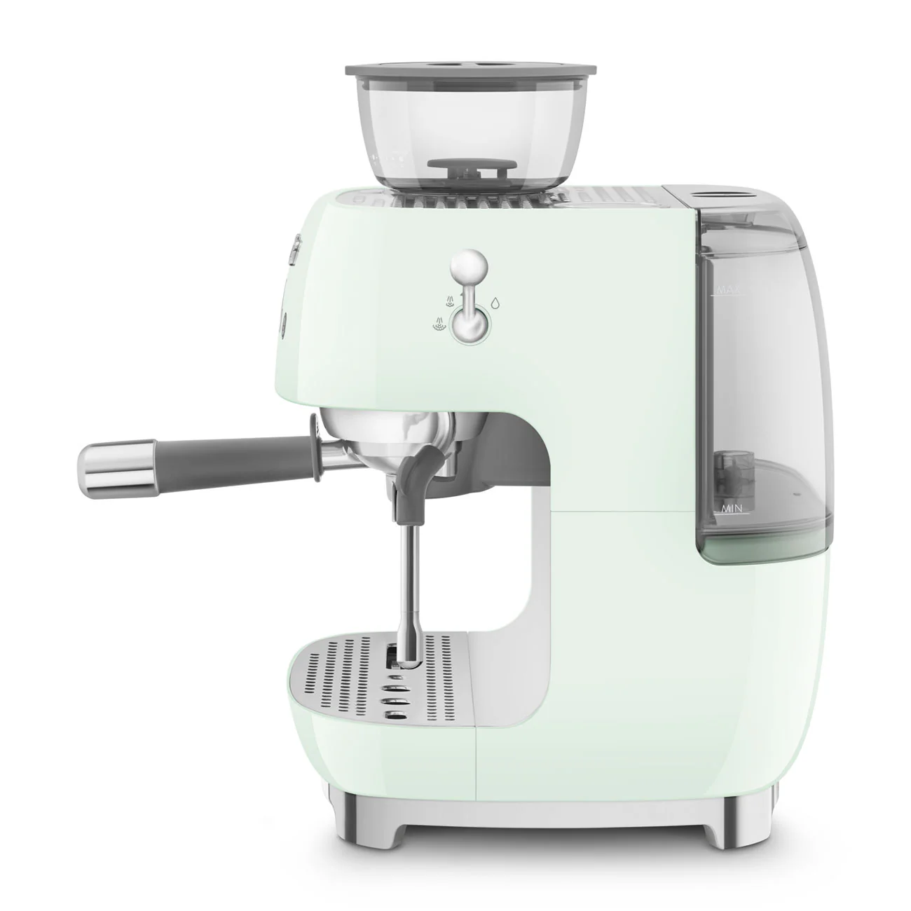 50's Style Espresso Coffee Machine with Grinder - Pastel Green (EGF03PGAU) - Image 2