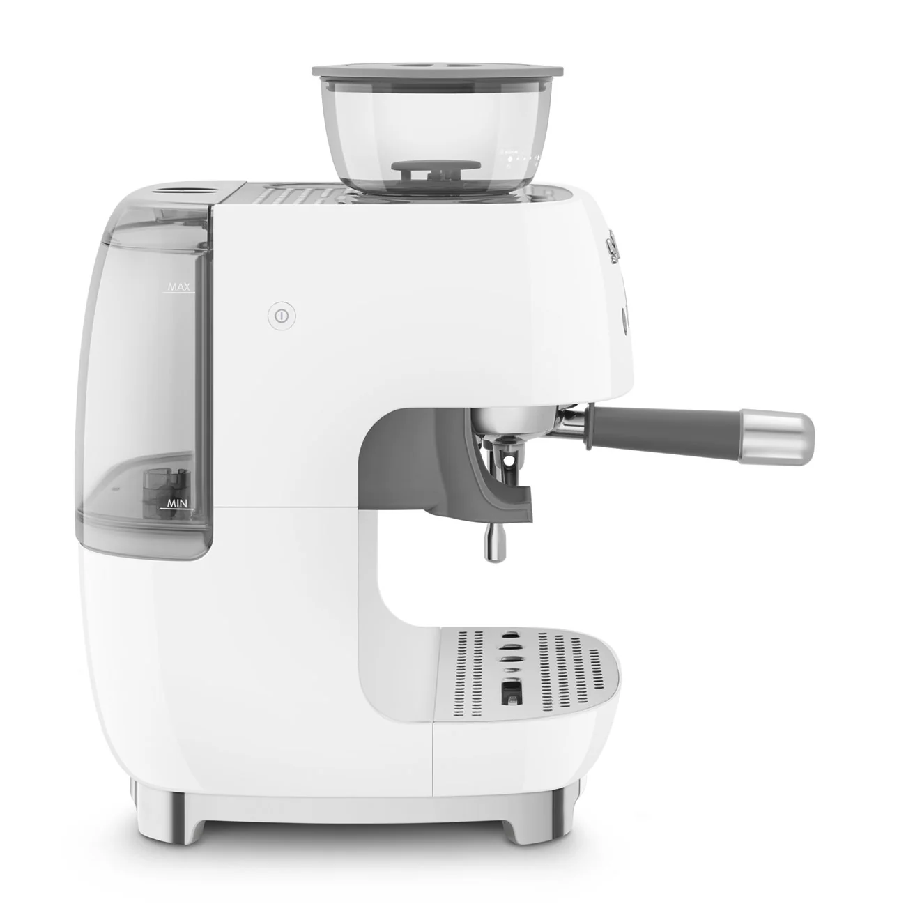50's Style Espresso Coffee Machine with Grinder - White (EGF03WHAU) - Image 3