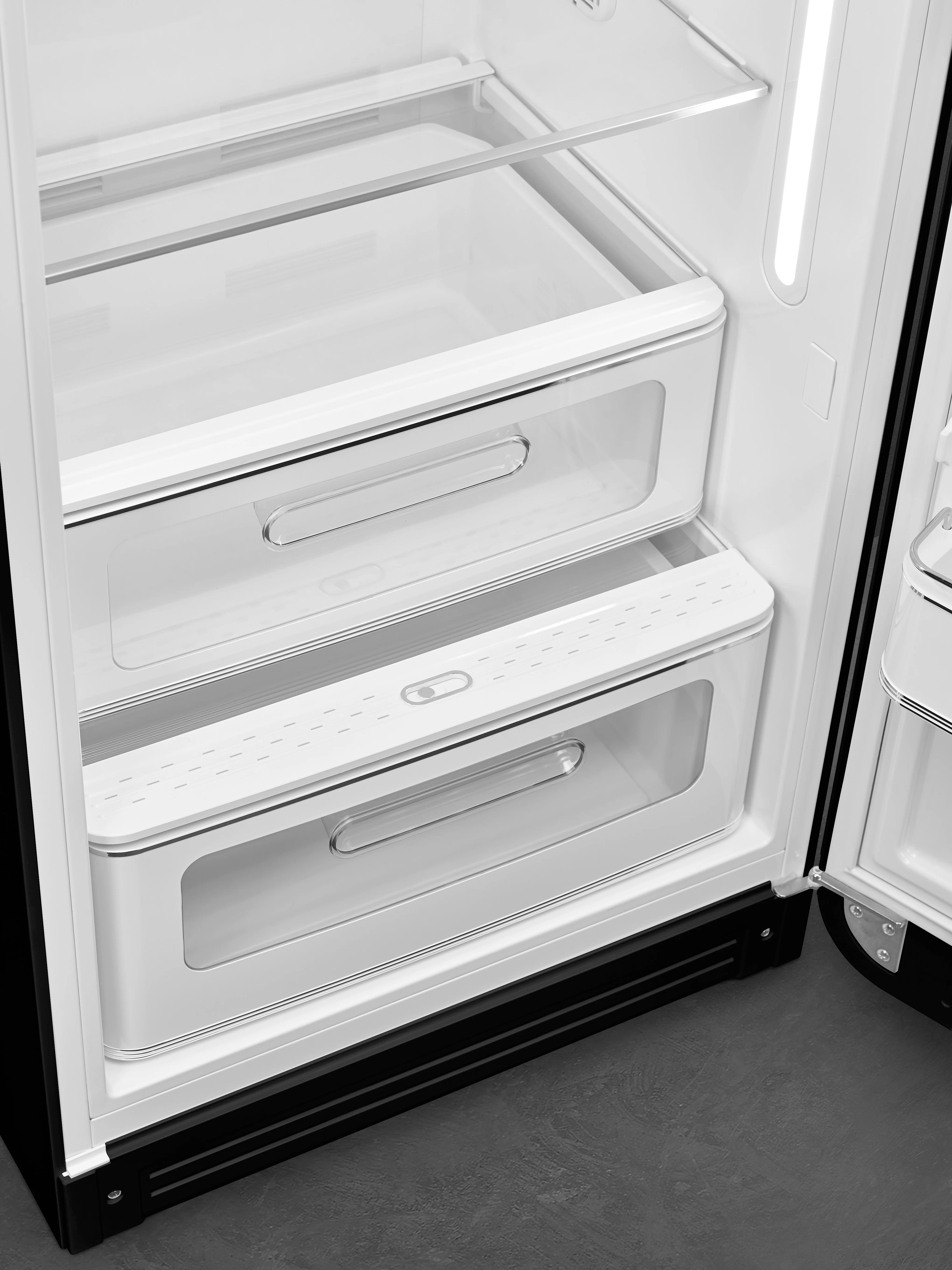 FAB28 50's Style 270L Retro Refrigerator Right Hand Hinge - Black (FAB28RBL5AU) - Image 4