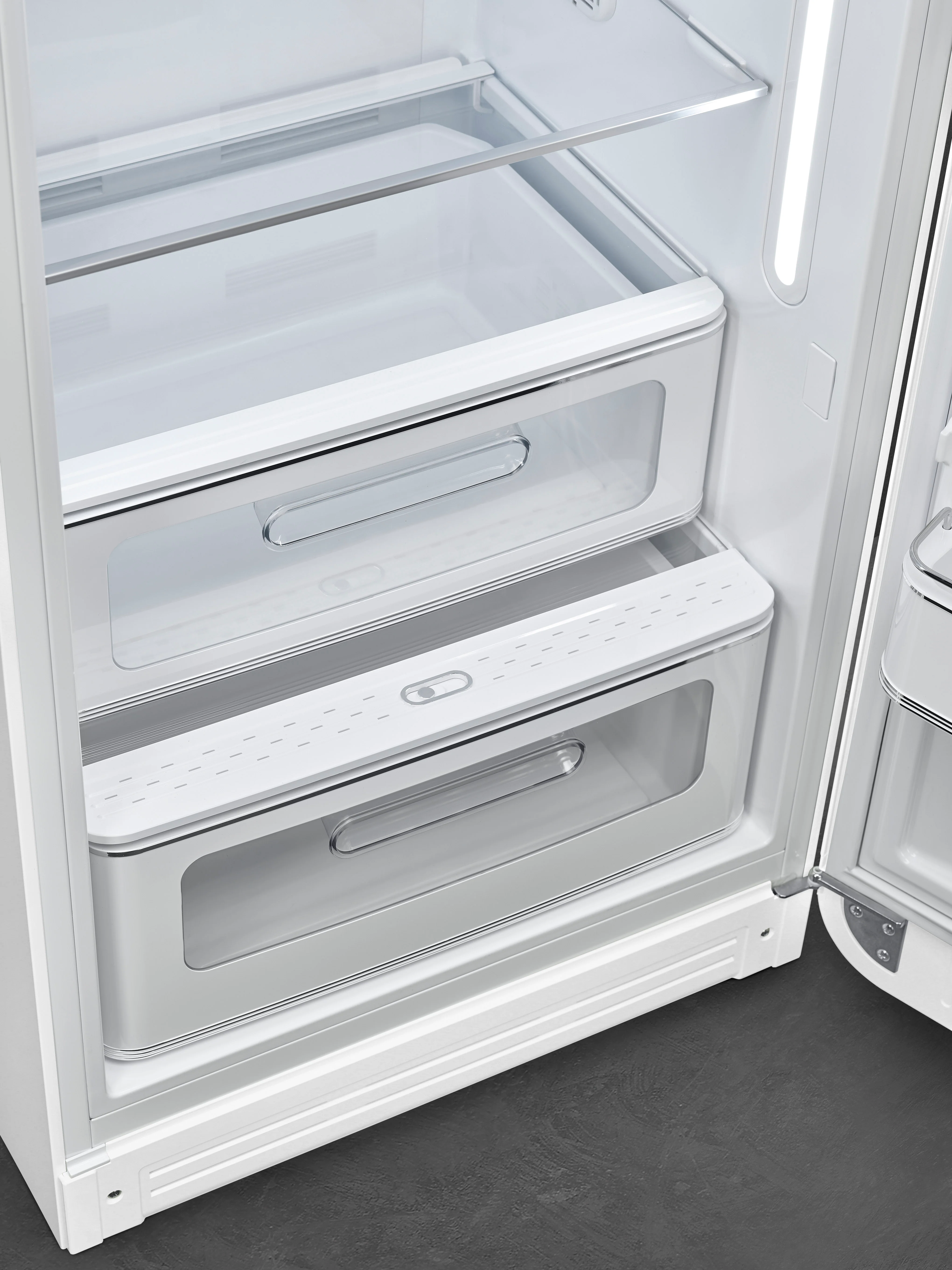 FAB28 50's Style 270L Retro Refrigerator Right Hand Hinge - White (FAB28RWH5AU) - Image 3