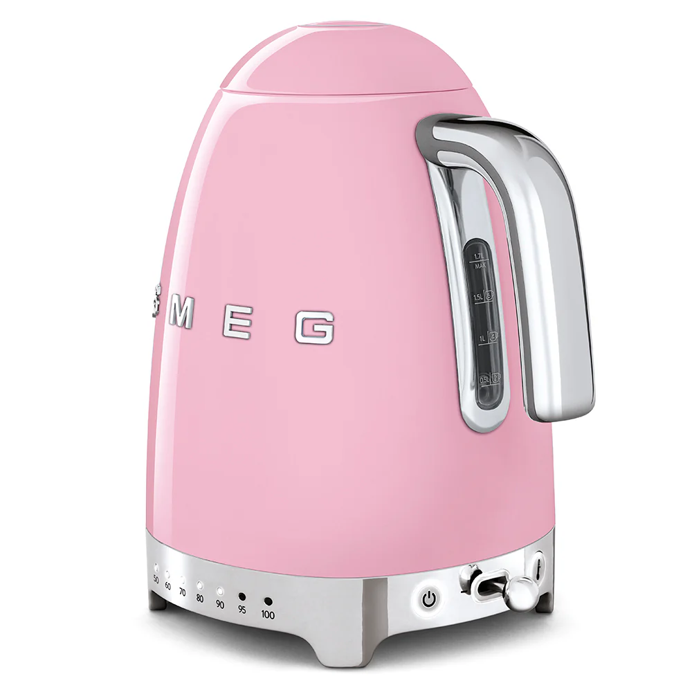 50's Style Variable Temperature Kettle - Pastel Pink (KLF04PKAU) - Image 4