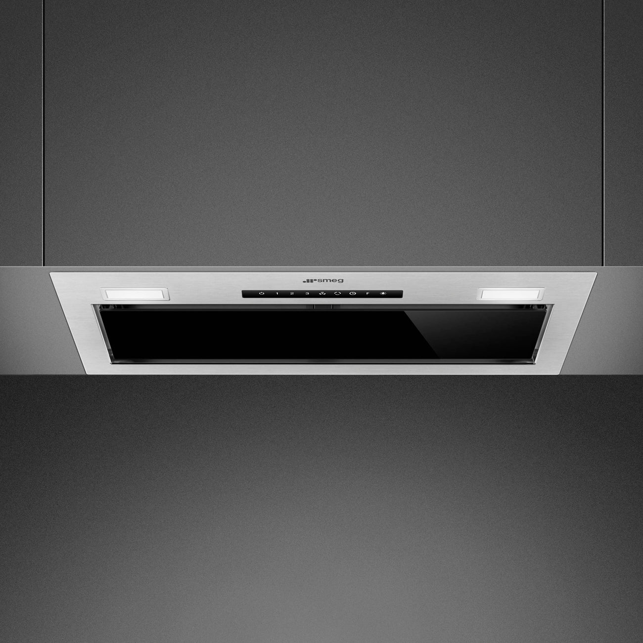 60cm Diamond Undermount Rangehood with Autovent 2.0 - Stainless Steel with Black Glass (KSGAU6P4VN)