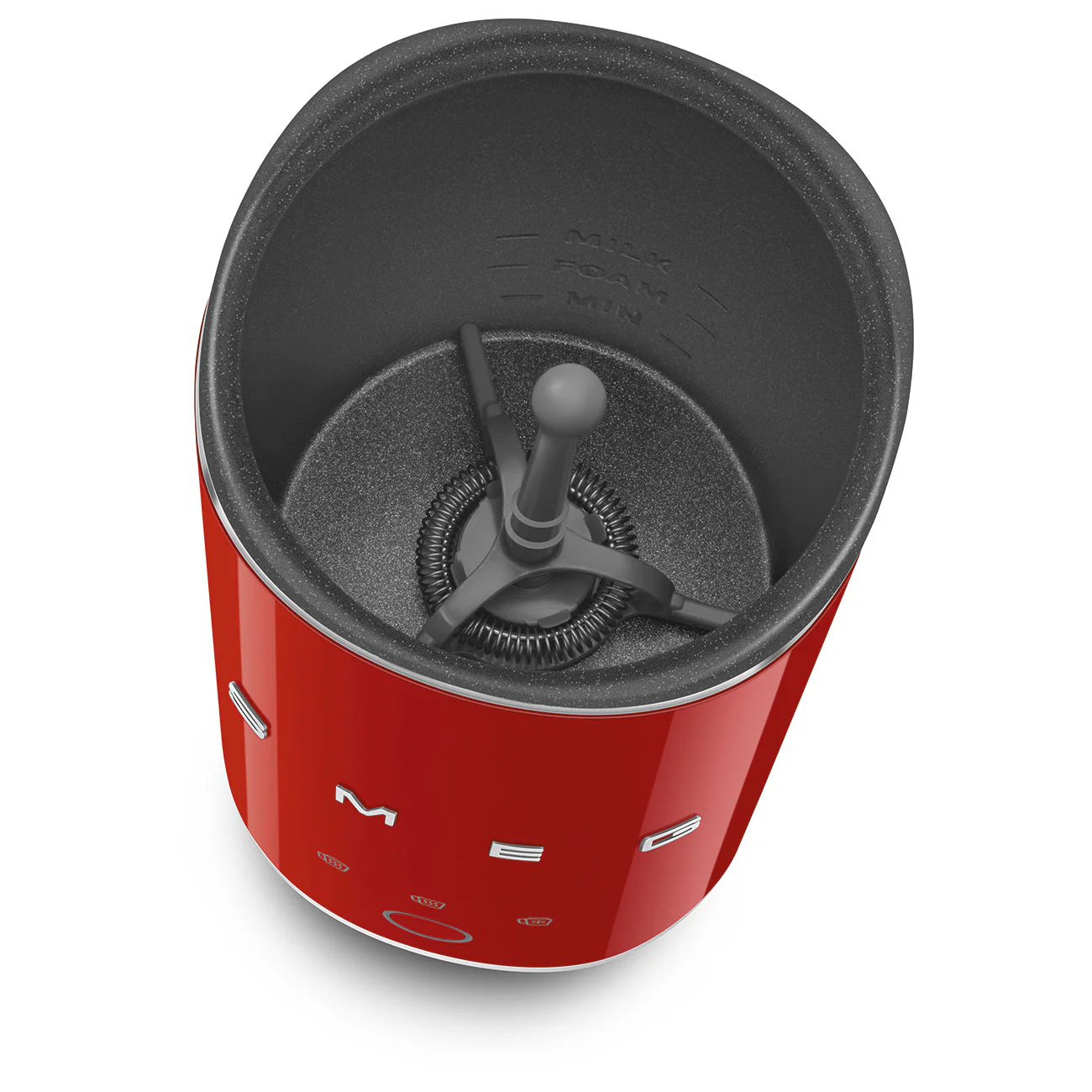 50's Style Mini Milk Frother - Red (MFF02RDAU) - Image 4