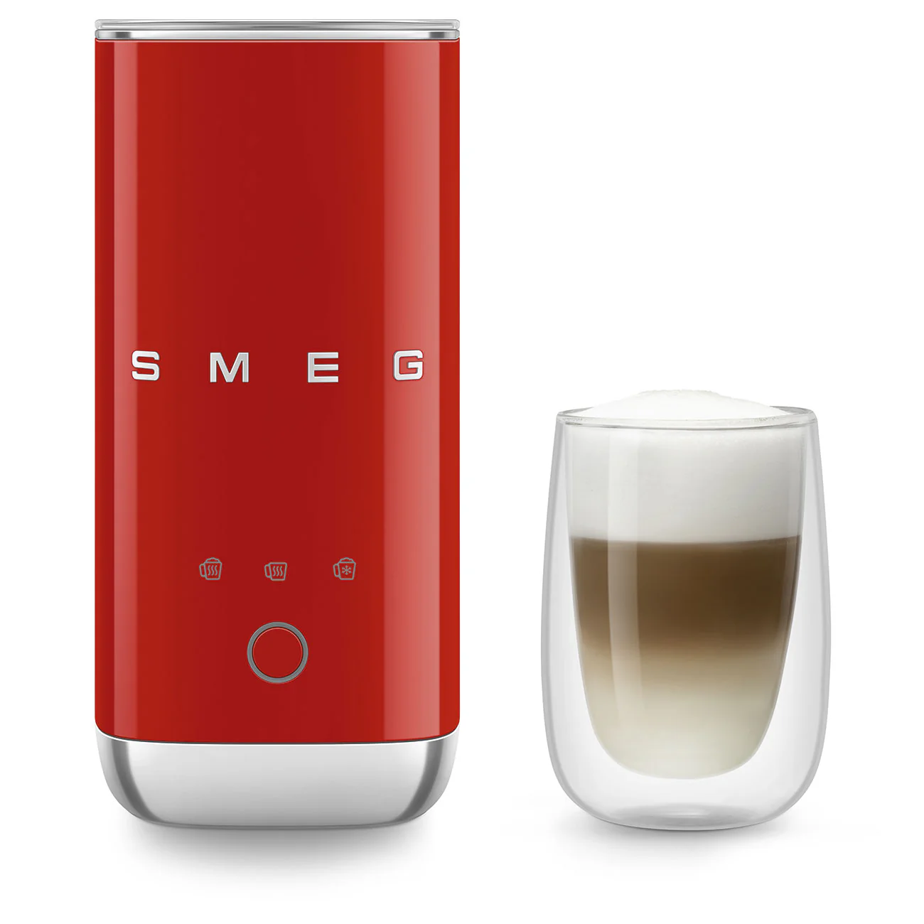 50's Style Mini Milk Frother - Red (MFF02RDAU) - Image 5