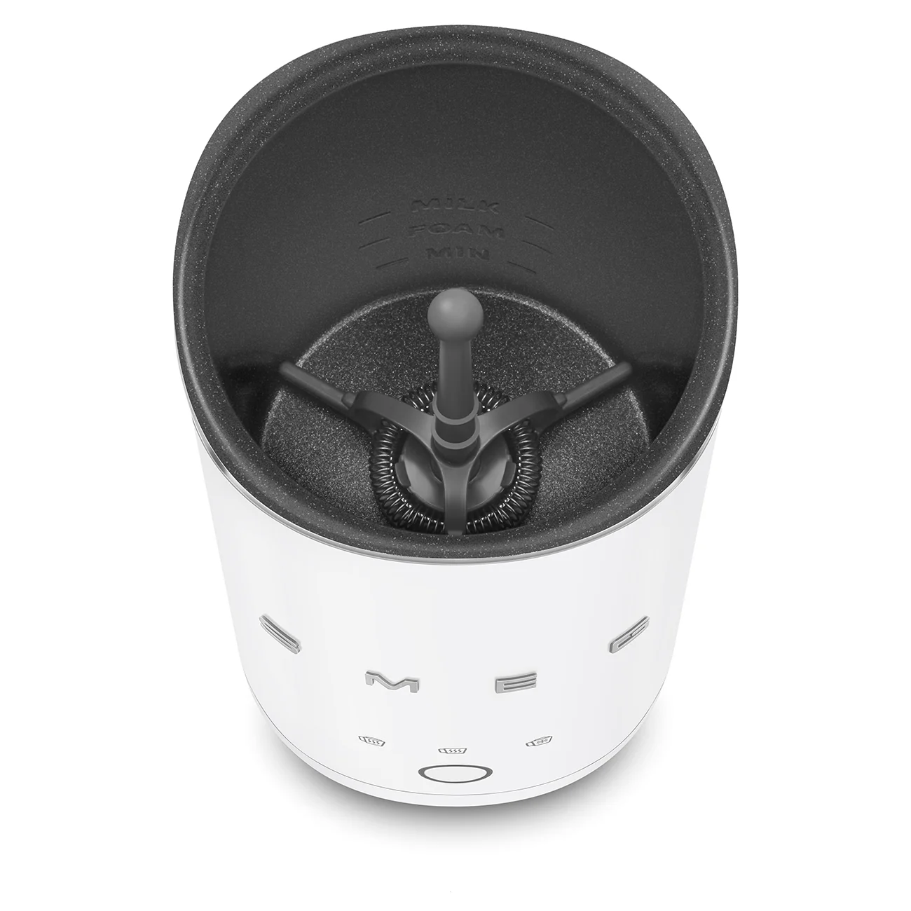 50's Style Mini Milk Frother - Matte White (MFF02WHMAU) - Image 4
