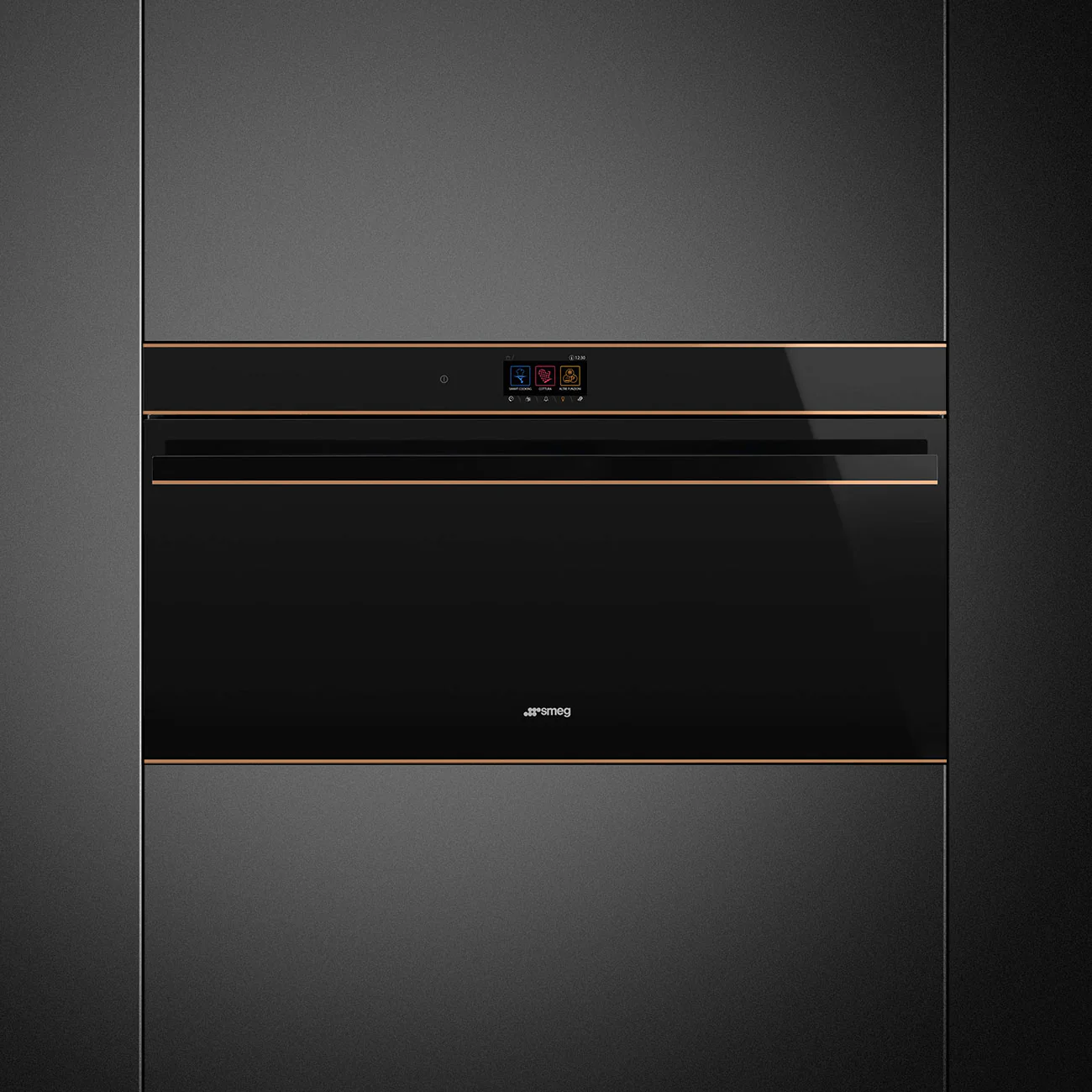 90cm Dolce Stil Novo Pyro Oven - Copper Trim (SFPR9604TNR) - Image 2