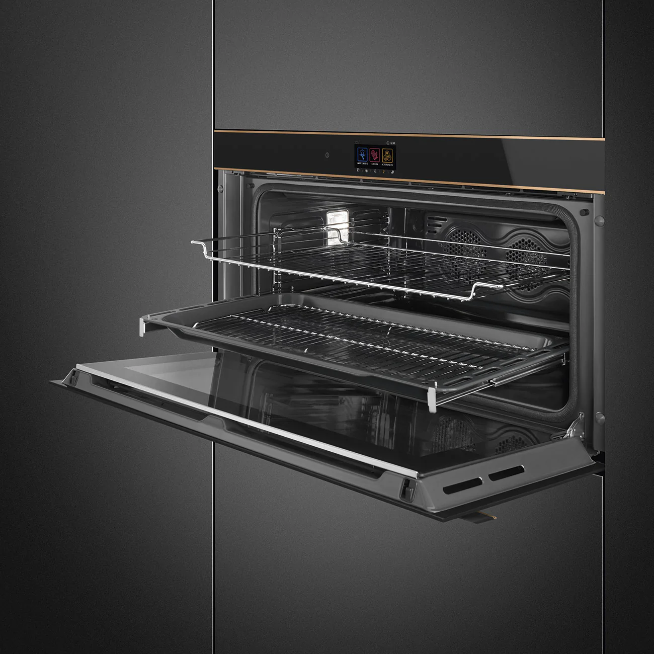 90cm Dolce Stil Novo Pyro Oven - Copper Trim (SFPR9604TNR) - Image 8