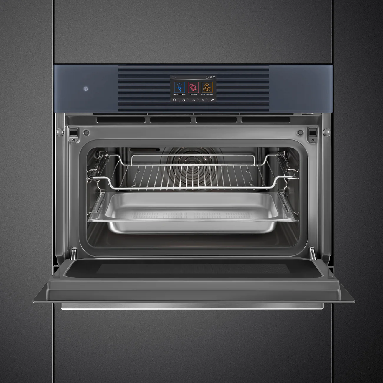 45cm Compact Linea Omnichef Oven - Neptune Grey (SO4104APG) - Image 12
