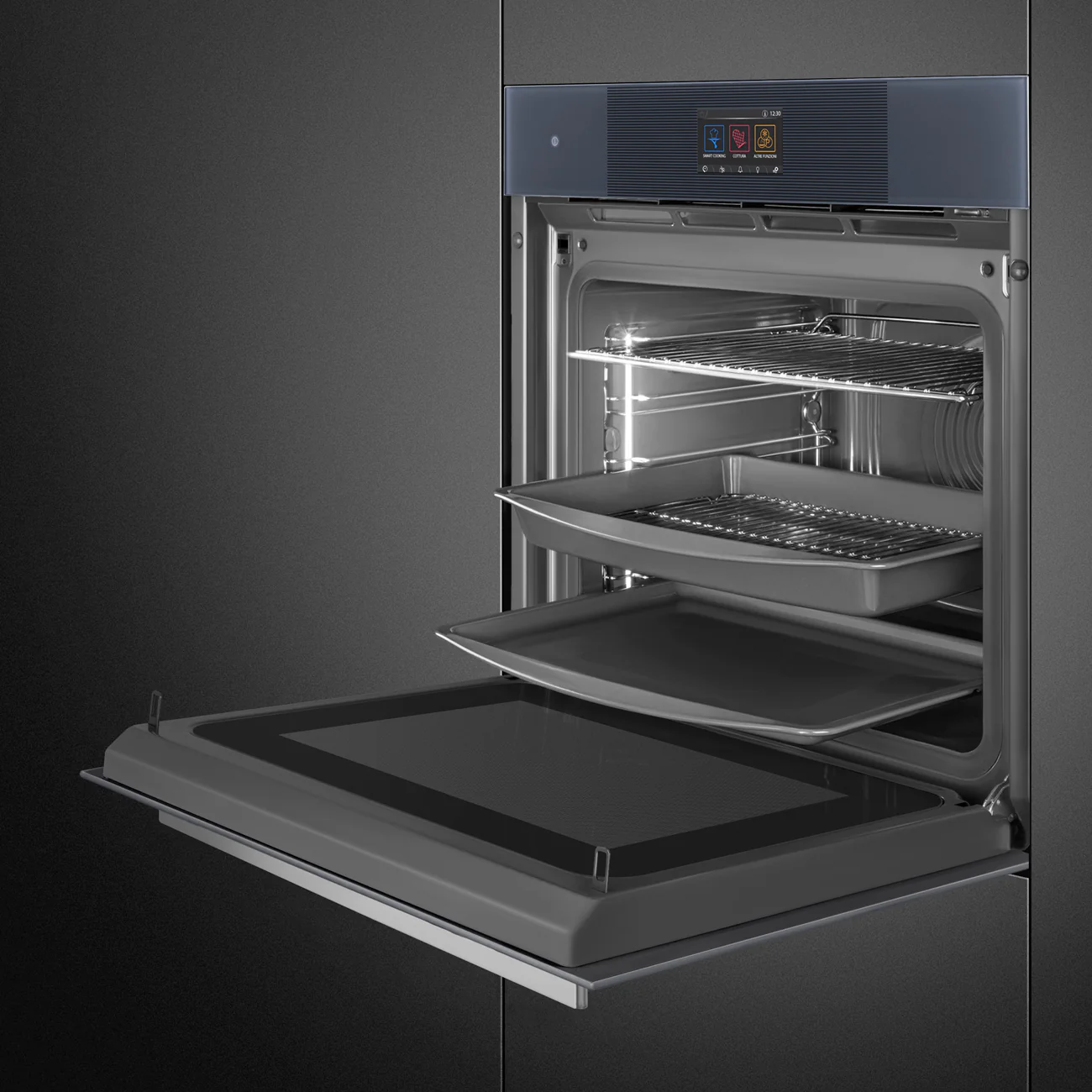 60cm Linea Omnichef Oven - Neptune Grey (SO6104APG) - Image 4