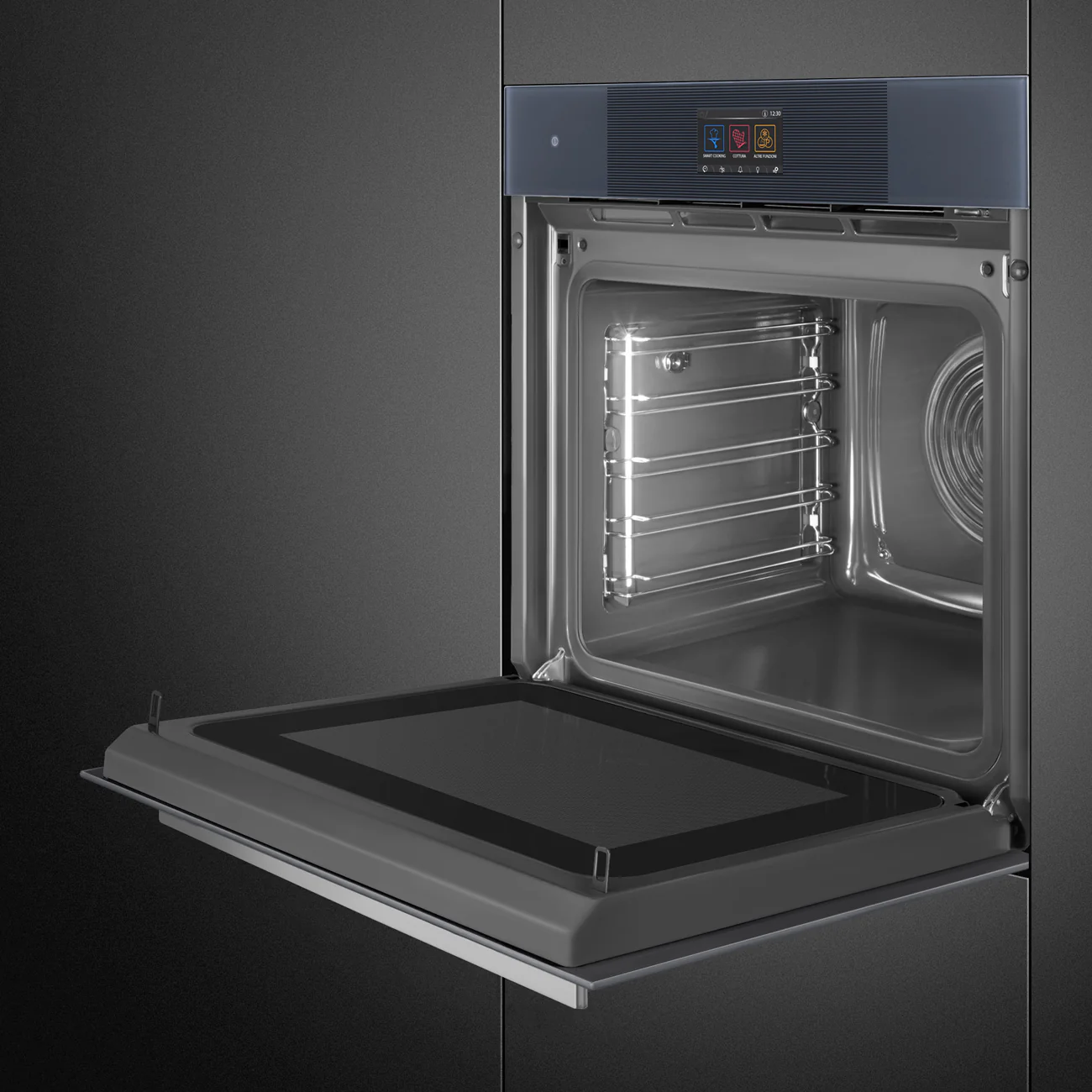 60cm Linea Omnichef Oven - Neptune Grey (SO6104APG) - Image 8