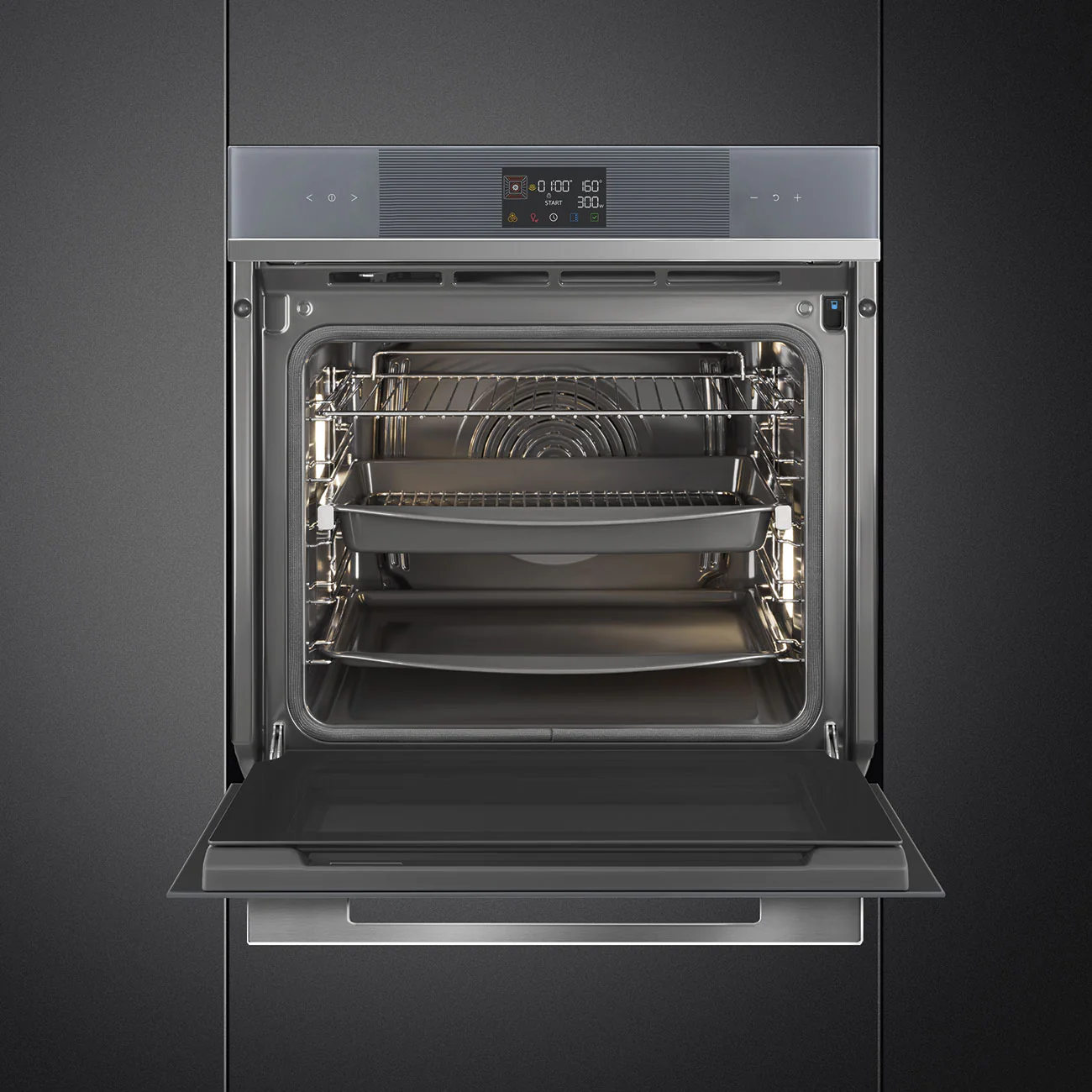60cm Linea Pyro Steam Oven - Silver (SOPA6102S2PS) - Image 3