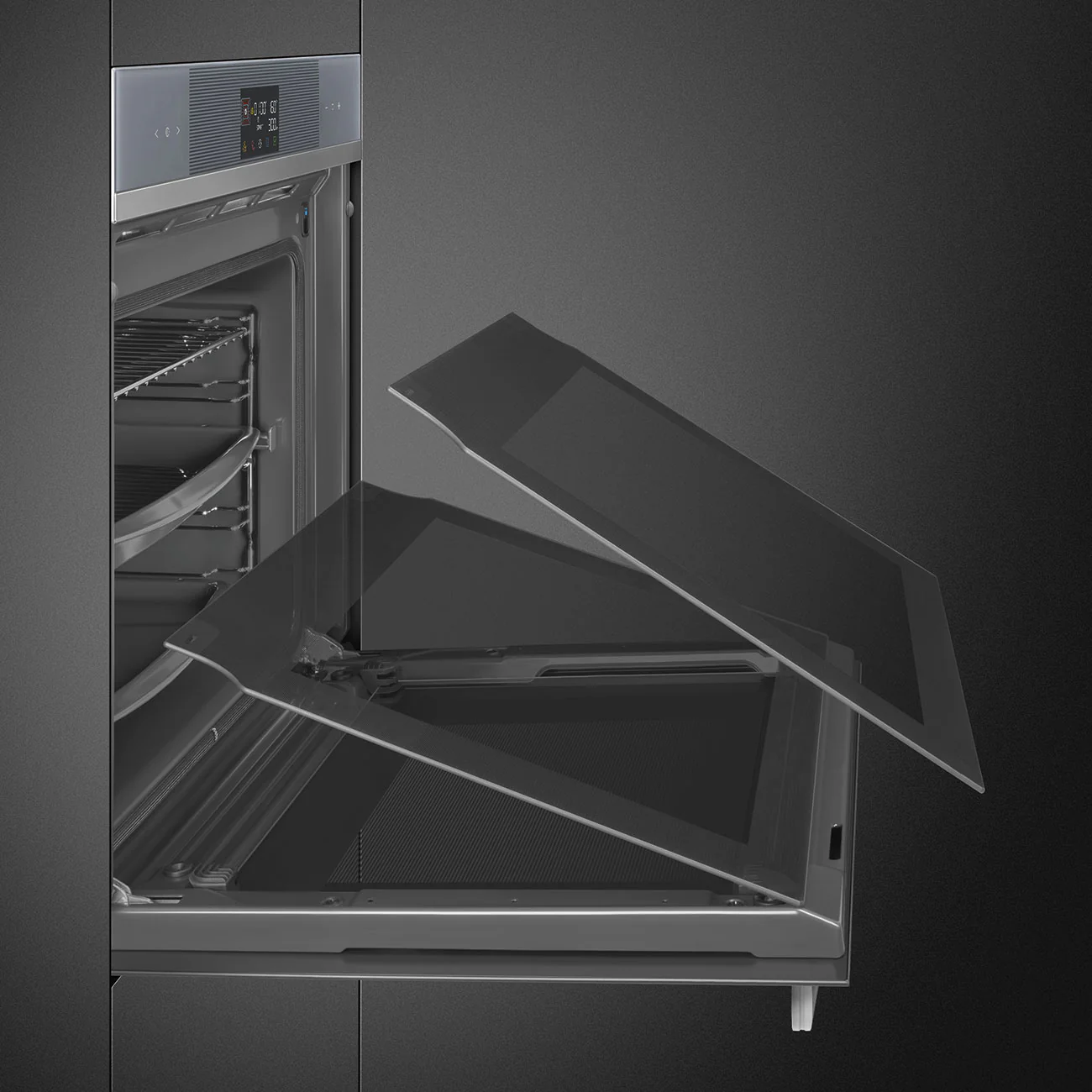 60cm Linea Pyro Steam Oven - Silver (SOPA6102S2PS) - Image 8