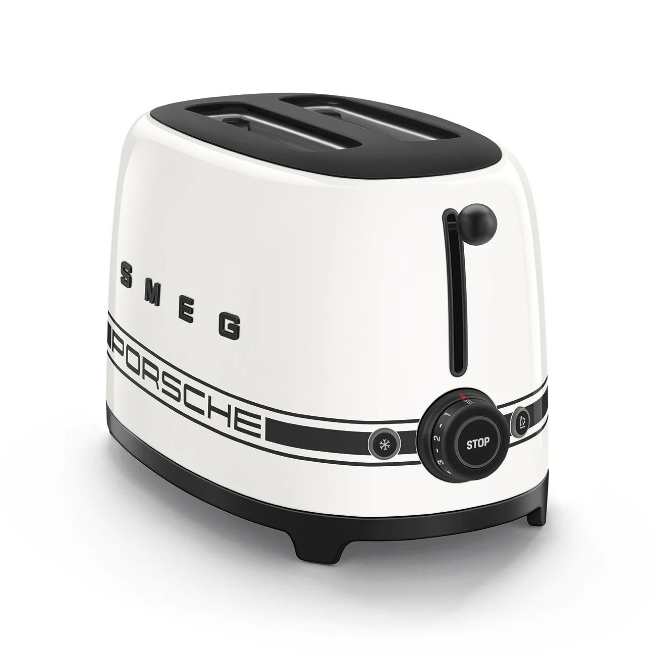 Porsche x SMEG 2 Slice Toaster - Carrara White (TSF01PCWAU) - Image 4