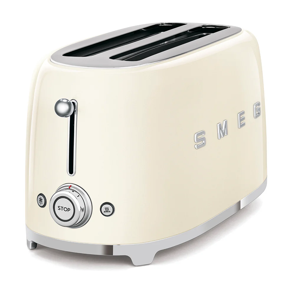 50's Style Long 4 Slot Toaster - Cream (TSF02CRAU) - Image 2