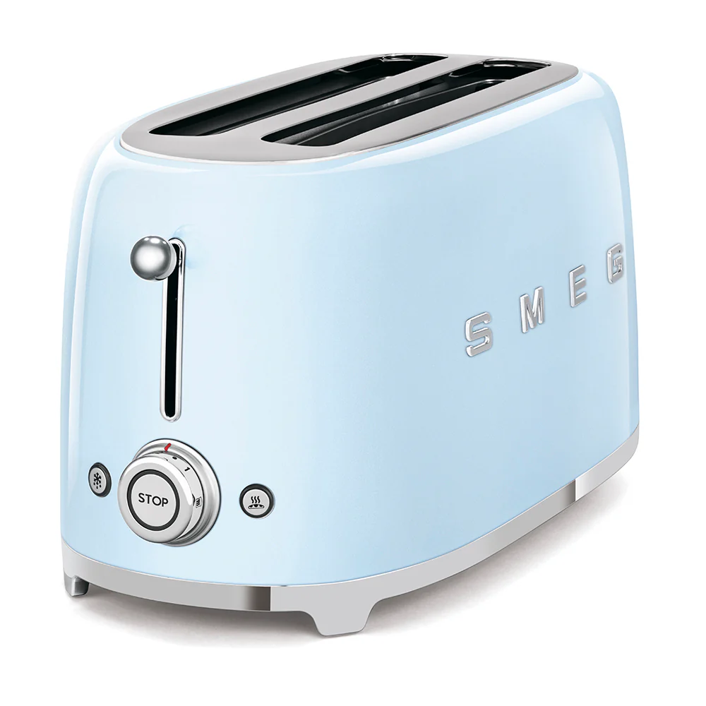 50's Style Long 4 Slot Toaster - Pastel Blue (TSF02PBAU) - Image 2