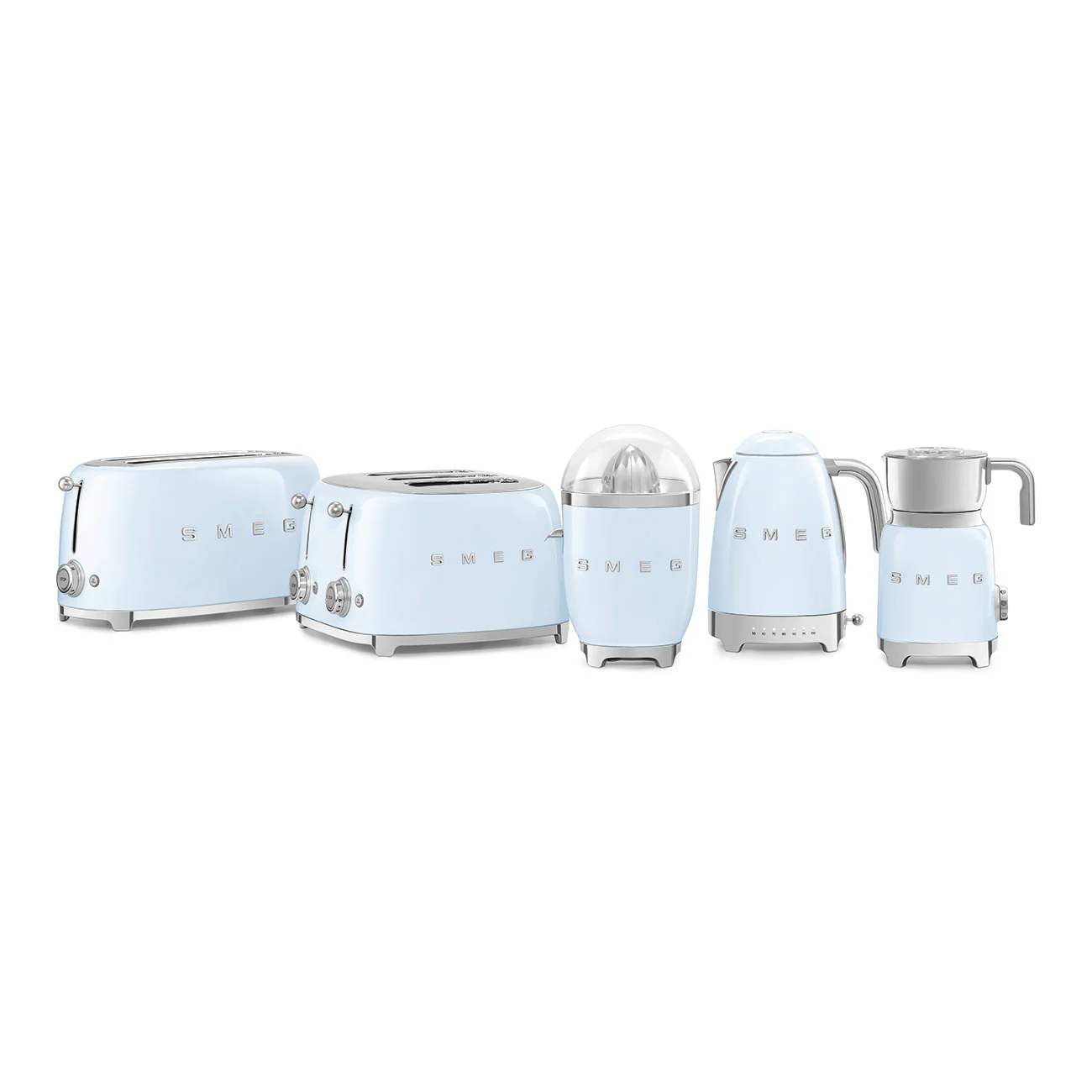 50's Style Long 4 Slot Toaster - Pastel Blue (TSF02PBAU) - Image 6