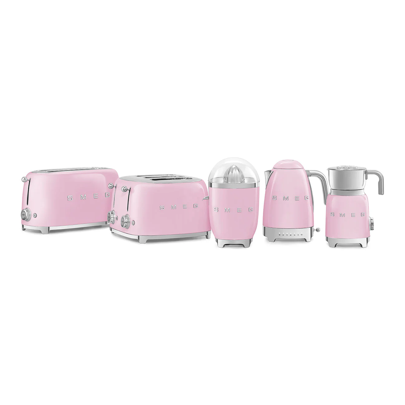 50's Style Long 4 Slot Toaster - Pink (TSF02PKAU) - Image 4