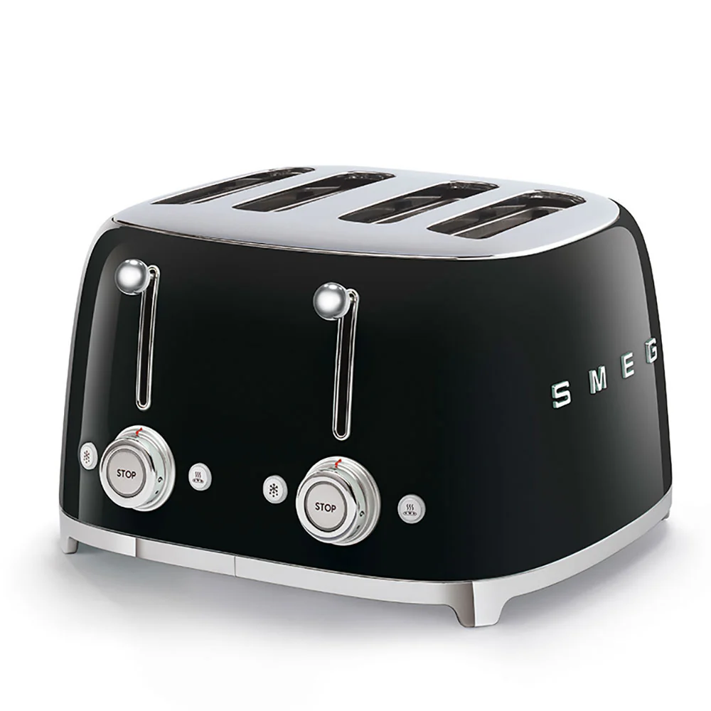 50's Style 4 Slot Toaster - Black (TSF03BLAU)