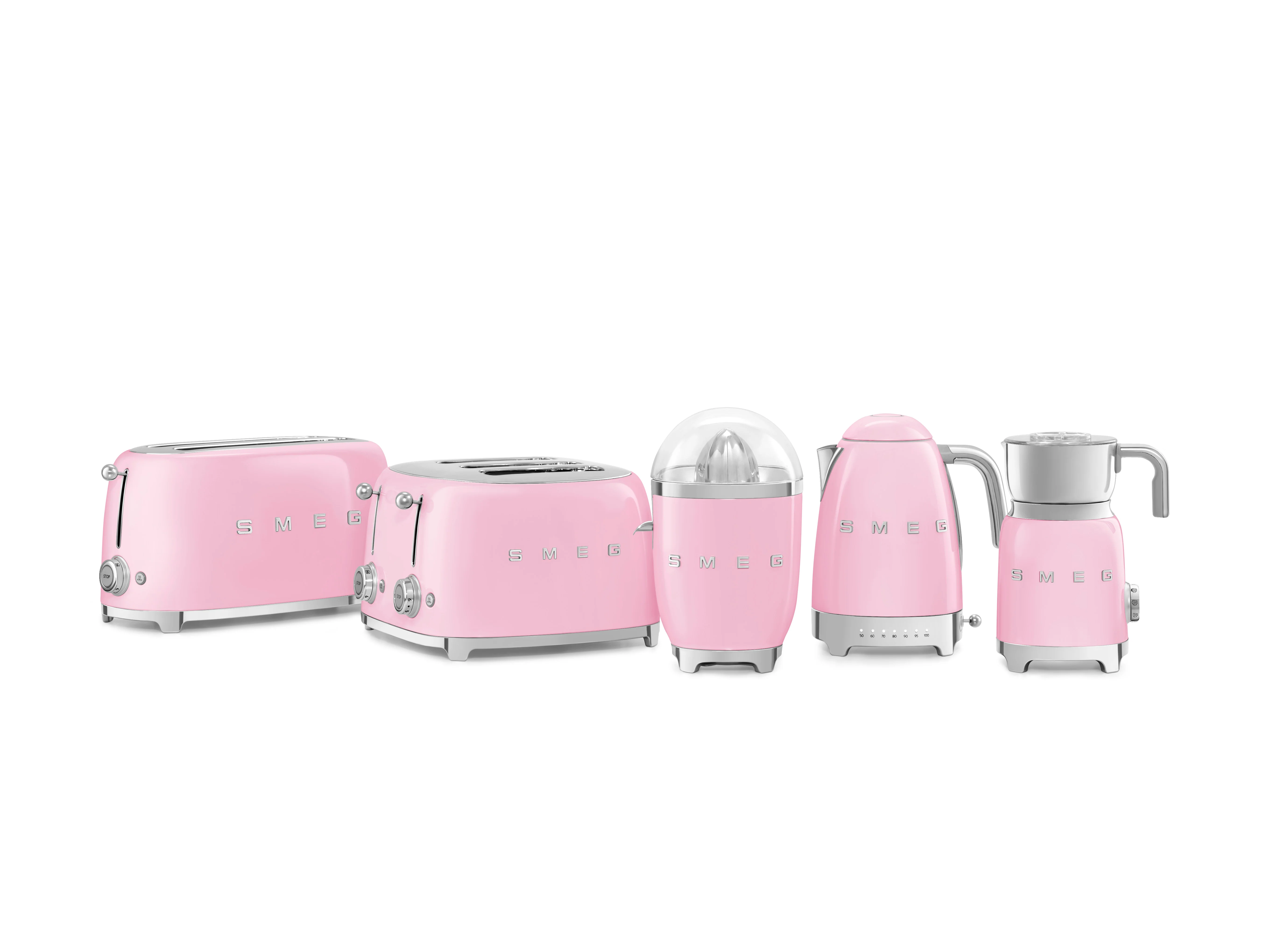 50's Style 4 Slot Toaster - Pink (TSF03PKAU) - Image 3